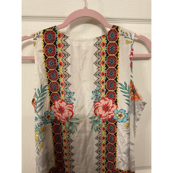 Anthropologie  Karyn Seo Sleeveless Boho Hi/Low Hem Tunic Dress – sz M - Picture 6 of 6